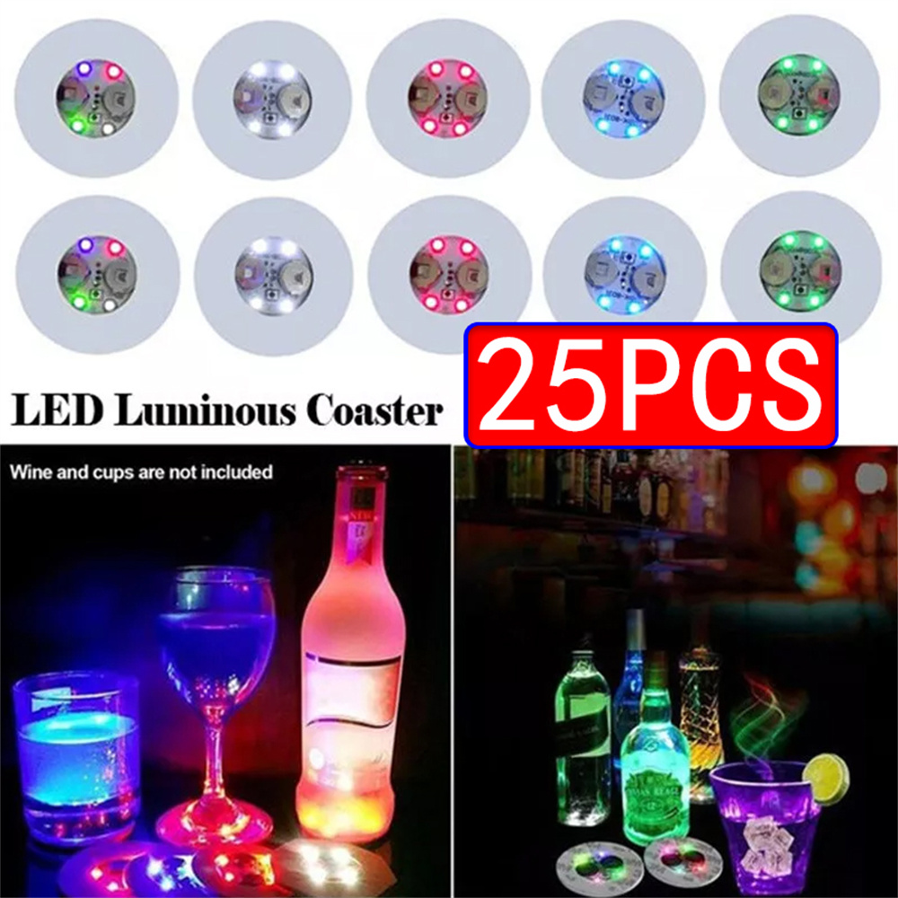 LED Coasters, Light Up Coasters, LED Bottle Lights, Bottle Glorifier
