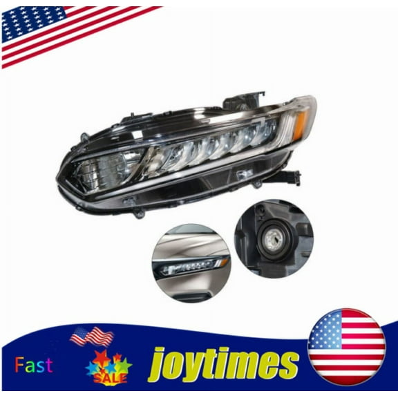Driver's Side Headlights LED Left Headlamp for Honda Accord 2018 2019 2020 2021