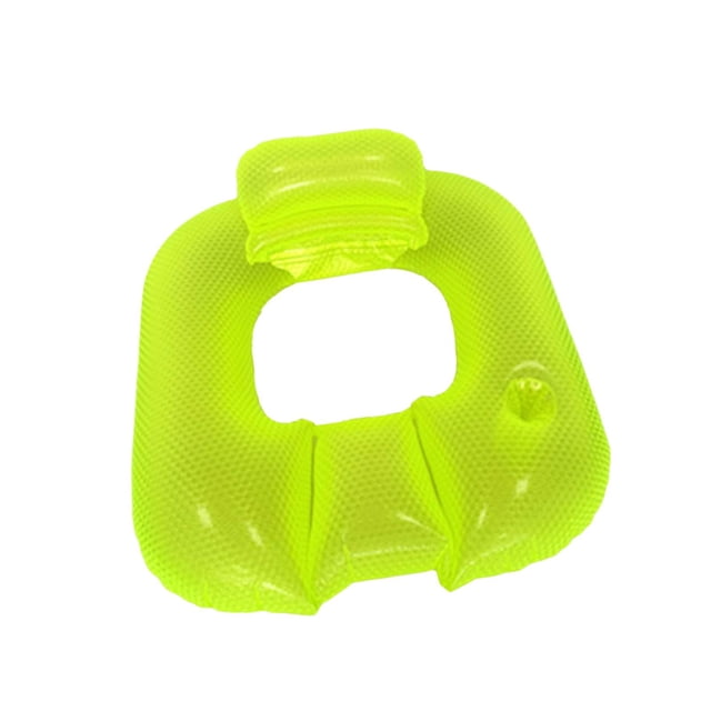 Flotador inflable para piscina multifunción, ideal para deportes acuáticos, vacaciones y patio. verde