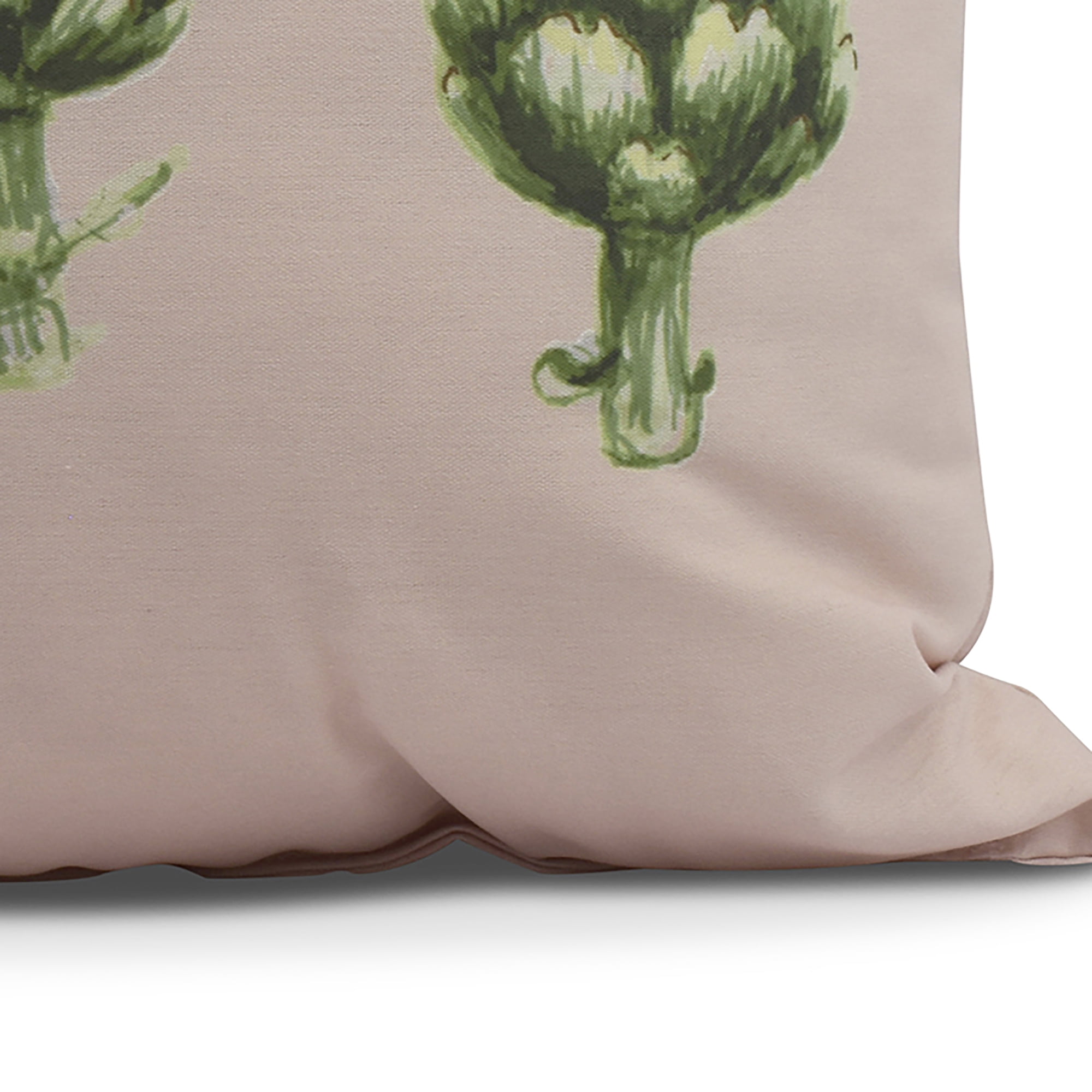 Simply Daisy, 16 x 16inch,Artichoke Decorative Pillow,Pale Pink