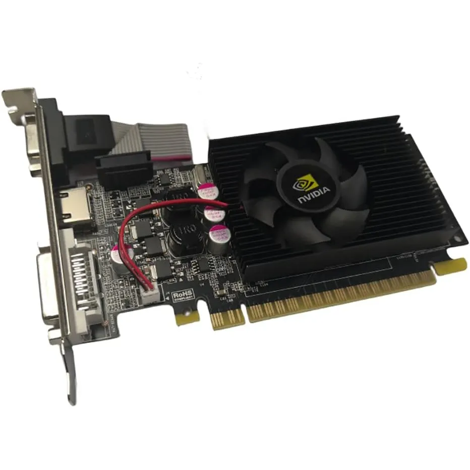 GT730 Graphics Card, 64Bit 810MHZ 2GB DDR3 Graphics Card, 2560x1600 PC Video Card, PCI Express 2.0, with DVI I, VGA, HDMI Interface (GT730 2GB GDDR3)