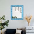 thumbnail image 4 of DecorShore Rectangular Mosaic Wall Mirror - 24 x 30 Inch Decorative Wall Mirror for Living Room and Bathroom, Accent Mirror, Stylish Decorative Mirror, Turquoise Blue Mosaic Décor, 4 of 4