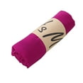 thumbnail image 2 of Unisex Solid Color Woven Cotton Scarf for Autumn and Winter, Versatile Outdoor Sun Protection Beach Towel Scarf, Lightweight Multi-Purpose Wrap for Travel and Picnic, Soft Carpet Style Scarf - Purple, 2 of 3