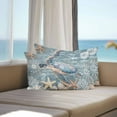thumbnail image 2 of Sea Turtle Outdoor Pillow Covers Pack of 2 Coral Starfish Coral Marine Life Waterproof Throw Pillow Covers Decorative Cushion Cases for Patio Garden Tent Balcony Couch 20x12 inch, 2 of 8