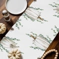 thumbnail image 2 of Thanksgiving White Pumpkins Cotton Linen Table Runner, Washable Table Runners for Kitchen, Dining Room, Holiday, Home Party Table Decor, 13x60 Inches, 2 of 9