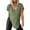 Green, variant on Womens 2026 Spring Casual Tops Summer Deep V Neck Short Sleeve Side Slits Oversized Shirts Fashion Tees
