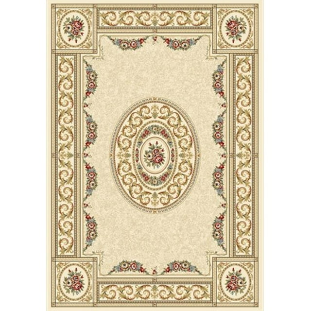 Dynamic Rugs AN28572266464 Ancient Garden 2 ft. 2 in. x 7 ft. 7 in. 57226-6464 Rug - Ivory
