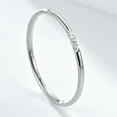 thumbnail image 3 of 1mm Stainless Steel Thin Stackable Three Stones Eternity Wedding Band Ring, 3 of 3