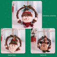 thumbnail image 5 of Colgante de guirnalda de ratán guirnalda de navidad, anillo de alce de muñeco de nieve de Santa, colgante para árbol de navidad, casa, fiesta, jardín, puerta delantera, guirnalda de muñeco de nieve, 1 Feliz Sencillez, 5 of 5