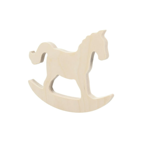 Wood Shape Rocking Horse 6x5.5"