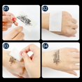 thumbnail image 4 of 2025 Pegatina de tatuaje en blanco y negro de Harry Potter, pegatina personalizada de dibujos animados, pegatina de transferencia de agua de Halloween, estilo Ins colorido y duradero, 4 of 5