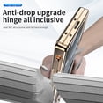 thumbnail image 4 of Dteck for Samsung Galaxy Z Fold6 Case with Slim Pen, Fold 6 Pen with S Pen Holder + Camera Lens Film + Front Screen Protector + Kickstand, Luxury Crystal Clear Case for Galaxy Z Fold6 5G 2024,
Gold, 4 of 7