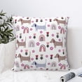 thumbnail image 4 of Yiaed Cute Dog Print Pillow Covers Super Soft Decorative Square Throw Pillow Covers Case Cushion Covers for Sofa Couch Bedroom Car Decor（No pillow core）-22"x22", 4 of 7