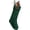 Green, variant on Minzimin 18 Inch Cable Knit Christmas Stocking Embroidered Monogram Initial for Family Fireplace Holiday Decoration