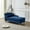 Navy Blue, variant on Beige Velvet Storage Chaise Lounge - Provide A Comfortable Seating Solution With Convenient Style And Comfort