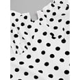 thumbnail image 3 of Black & White Polka Dot Sexy Casual Backless Sleeveless Spaghetti Strap Dress for Women Spring Summer, 3 of 10