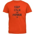 thumbnail image 1 of Keep Calm and Horror On Orange T-Shirt, 1 of 1