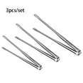 thumbnail image 4 of Advancent Pinzas largas para parrilla de comida, pinzas para barbacoa de acero inoxidable para acampar, pinzas para carne, para interior y exterior, hogar, Cocina y Comedor Type1 Conjunto S+M+L Advancent HA084153-04B, 4 of 6