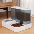 thumbnail image 4 of Upgraded Sakura Pink Automatic Cat Feeder and Water Dispenser Combo - Large Capacity 2-in-1 Pet Feeding Station with Non-Wetting Design, Continuous Fresh Water Flow, Ideal for Busy Owners, Perfect, 4 of 5