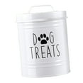 thumbnail image 5 of balikha Dog Food Storage Container Portable Sealing Sturdy Metal Handle 54oz Pet Jar white, 5 of 9