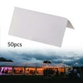 thumbnail image 1 of 50 Pcs Paper Place Cards Table Card for Wedding Party Name , white, 1 of 9