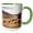 Green/White, variant on 3drose, Morocco, Erg Chegaga or Chigaga, Saharan Sand Dune, Camels 03, 11oz Mug