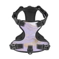 thumbnail image 4 of Lsque Lavender Glitter Foil Stripes Dog Harness, No-Pull Pet Harness with 2 Leash Clips, Adjustable Soft Padded Dog Vest with Easy Control Handle for Large Dogs-Medium, 4 of 9