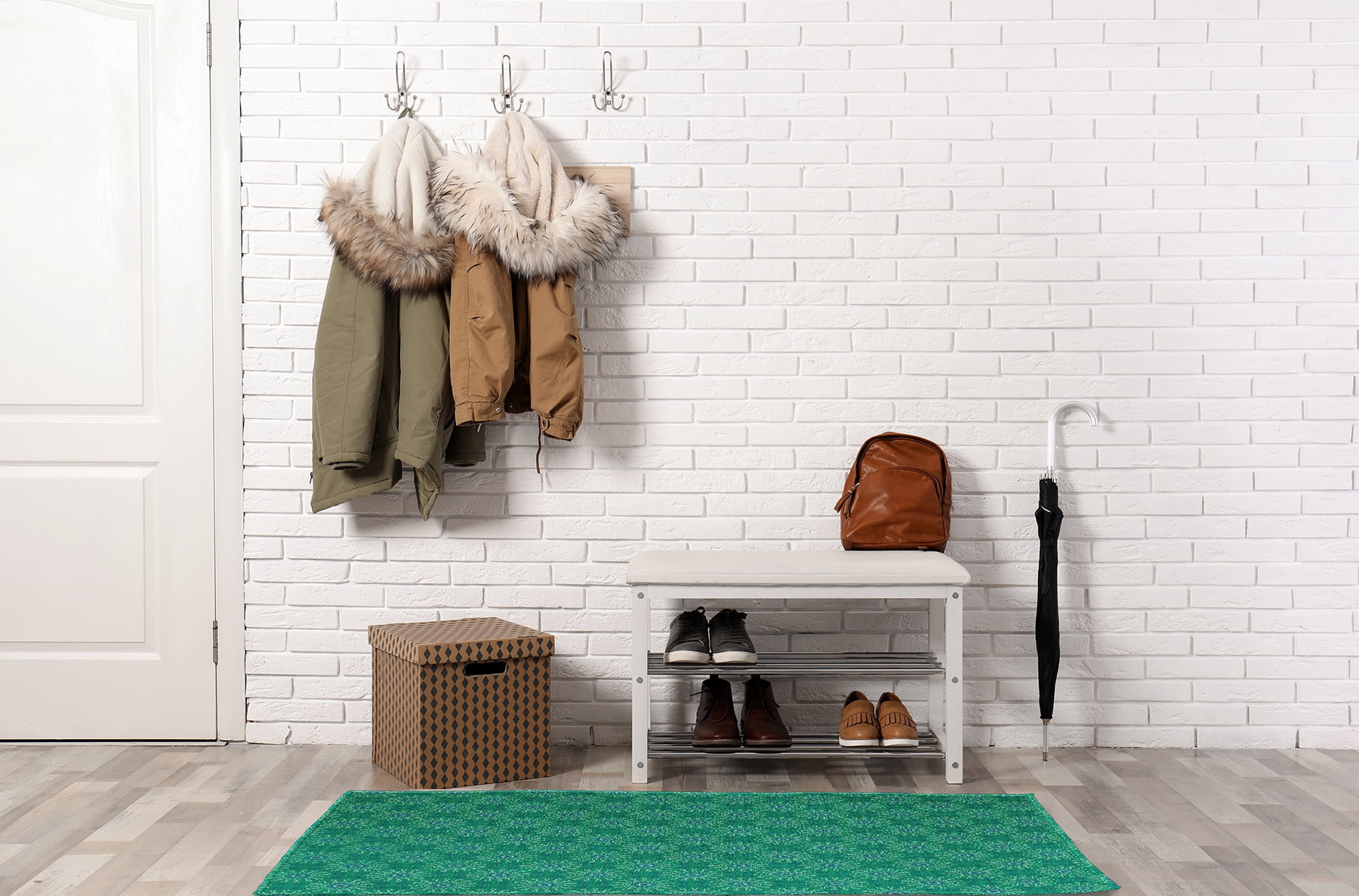 Simply Daisy 3' x 5' Kelly Green Sun Tile Rug