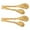 Golden, variant on ABPETE Shell Tongs,Heavy Duty Stainless Steel Appetizer Tongs for Pastries Dishwasher Safe & Rust-Proof (2-Pack,Silver)