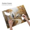 thumbnail image 4 of 500 PCS 500 Piece Jigsaw Puzzles The Way Home,Stunningly Vibrant Colors,Oil Painting Style Wooden Puzzle For Adults,Ideal For Relaxation And Family Fun,Every Piece Is Unique, 4 of 6