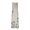 thumbnail image 4 of Simua Women's Summer Boho Casual Jumpsuits Wide Leg Overalls Floral Print Baggy Rompers with Pockets, 4 of 5