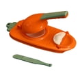 thumbnail image 3 of Batería de Cocina 2 en 1 Dumpling Skin Maker Manual Prensado Masa Herramienta Dumpling Mold (Naranja) Ndcxsfigh Libre de BPA, 3 of 5