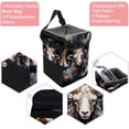 thumbnail image 2 of Aries Constellation Foldable Car Trash Bin with Lid, Leak-Proof Mini Trash Can for Car with Hanging Storage Bag, 2 of 6