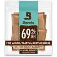 thumbnail image 1 of Boveda 69% Two-Way Humidity Control Packs For Plastic and Wood Containers Size 60 \u2013 4 Pack \u2013 Moisture Absorbers \u2013 Humidifier Packs \u2013 Hydration Packets in Resealable Bag, 1 of 8