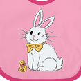 thumbnail image 4 of Inktastic Easter Cute Bunny and Chick Boys or Girls Baby Bib, 4 of 4