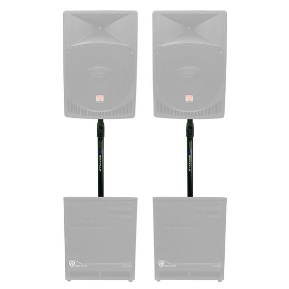 2) Rockville Air Assist Auto Lift Subwoofer to Speaker Standard 35mm Pole Mounts