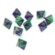 thumbnail image 4 of Colección premium de 10 vibrantes dados poliédricos D8 para juegos de mesa atractivos. Verde púrpura, 4 of 7