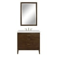 thumbnail image 7 of Sunny Wood Pr3621d Perry 36" Free Standing Hardwood Vanity Cabinet Only - Amber, 7 of 7