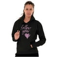 thumbnail image 4 of Follow Your Heart Cute Valentines Day Hoodie Sweatshirt Women Brisco Brands S, 4 of 6