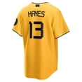 thumbnail image 3 of Maillot Réplique Joueur Ke'Bryan Hayes Or Pittsburgh Pirates City Connect, 3 of 3