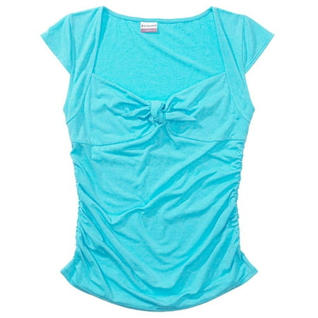 No Boundaries - Juniors Tie Knot Jersey Top