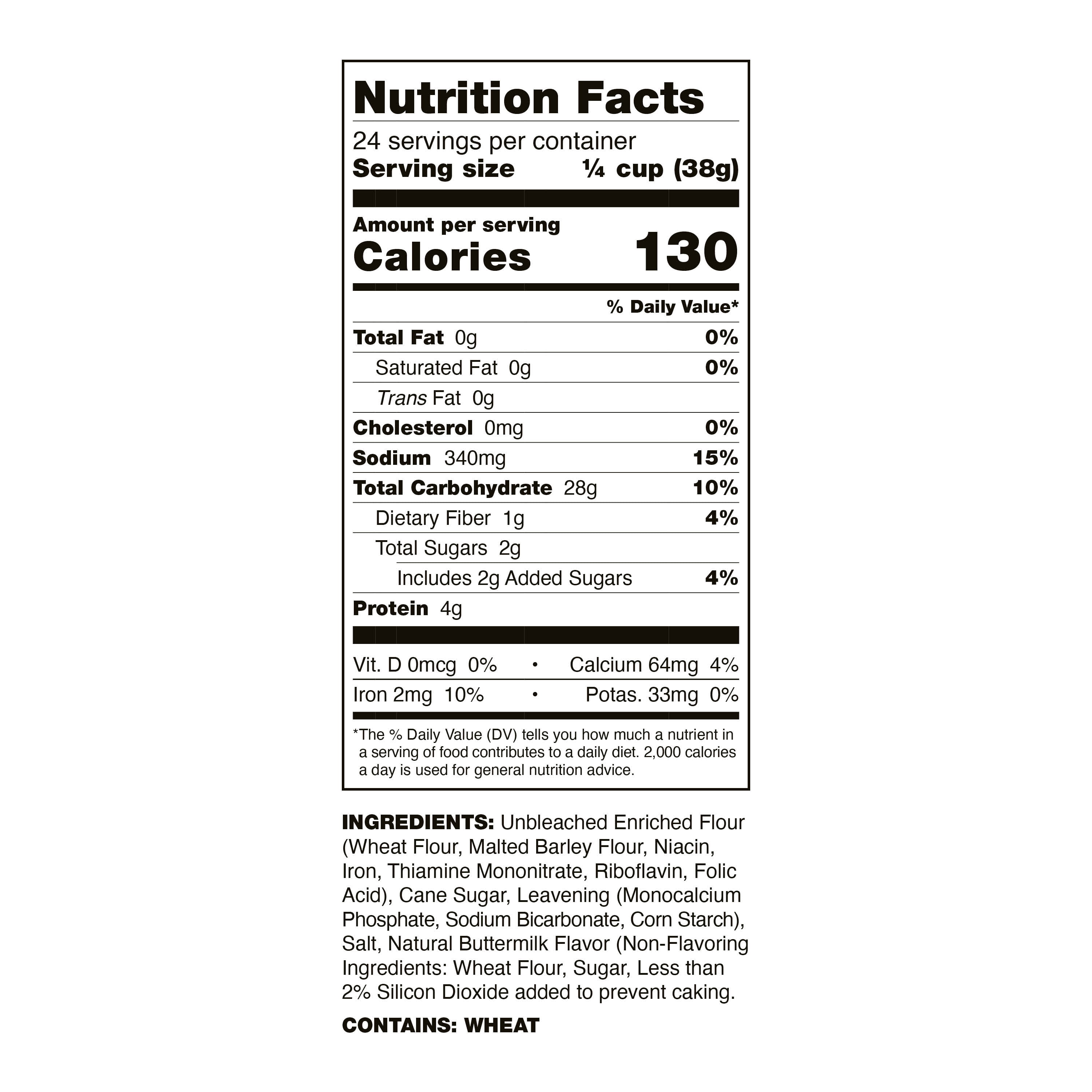 (4 pack) Wheat Montana Buttermilk Pancake Mix, 2 lb