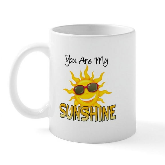 CafePress - You Are My Sunshine Mug - 11 oz Ceramic Mug - Novelty Coffee Tea Cup