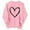 Pink, variant on Girls Hoodies Valentines Shirts for Girls and Children Heart Cute Graphic Valentines Day Sweatshirts Long Sleeve Crew Neck Holiday Tops Pink 6-7 Years