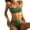 Green, variant on WREESH Womens Two Piece Swimsuit High Waisted Bikini Fashion Solid High Waist Belt Swimsuit Bikini Set Beach Suit Bathing Suit Blue