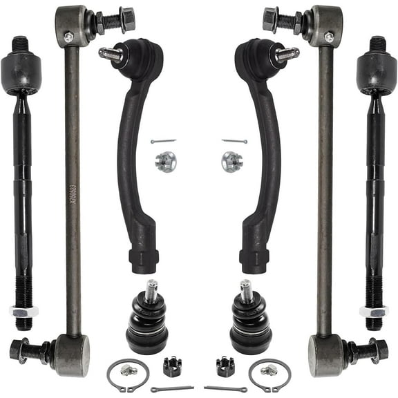 Detroit Axle - Front Inner & Outer Tie Rods   Sway Bars   Lower Ball Joints Replacement for 2014-2016 2018 Kia Forte Forte5 Koup - 8pc Set