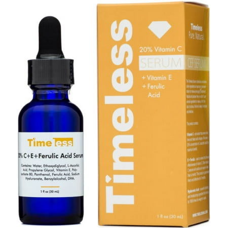 TIMELESS SKIN CARE 20% de vitamine C Sérum + Vitamine E + acide férulique de 30ml