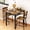 Brown, variant on MIERES 3 Piece Bar Table and Chairs Set, Counter Height Small Dining Table with 2 Bar Stools, Farmhouse Square Kitchen Table with Storage for Bistro, Pub, Small Space