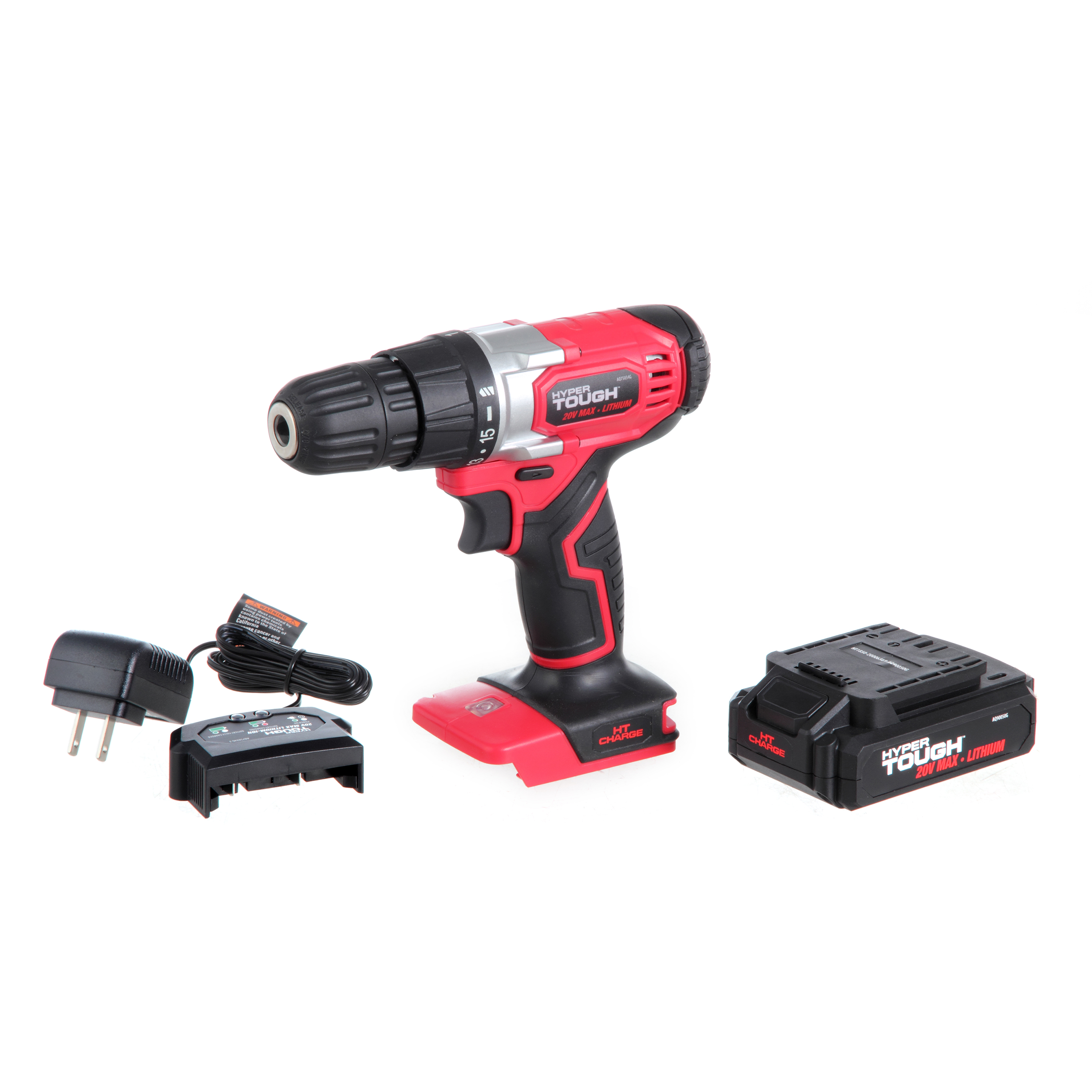 Hyper Tough 20V Max Lithium-ion Cordless Drill, 3/8 inch Chuck ...