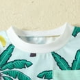thumbnail image 6 of GXWEA Baby Clothes Boy 12-18 Months 2 Year Old Boy Clothes Toddler Baby Boy Short Sleeve Shirt & Casual Shorts Set Summer Outfits Clothes Green 18-24 Months, 6 of 7